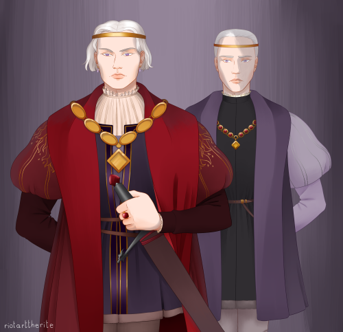 Naerys and Aegon&rsquo;s &ldquo;merry&rdquo; wedding, commissioned by @/boredhag on IG c