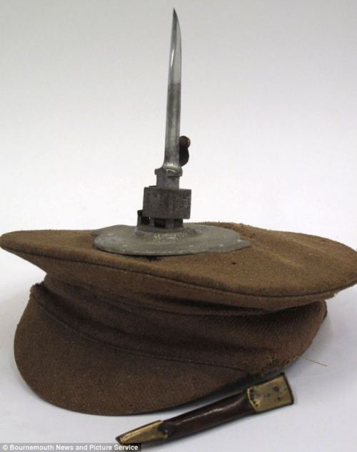 The British World War I Bayonet Hat,Invented by a British solicitor named Philip Baker, the bayonet 