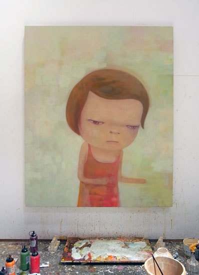 crispycrunchlunchpunch:  Yoshitomo Nara in his Studio from W Magazine 