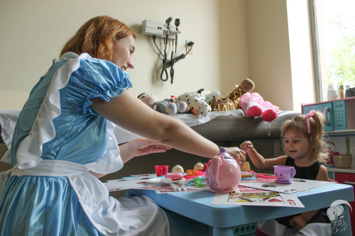 19. IMAGE. Have a tea party with a special needs child or pediatric cancer patient dressed as a char