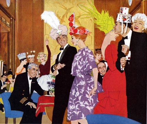 danismm - Cunard Lines ad detail Illustrated by Andy Virgil...