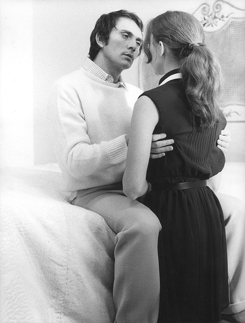 Terence Stamp and Anne Wiazemsky in Teorema, by Pier Paolo Pasolini, 1968.