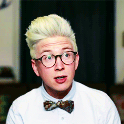  Once, a woman told Tyler to put his eyebrows down when he was smiling for his school