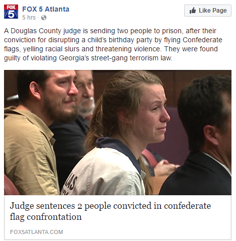 daisura: worth noting: - It was a pack of 15 people driving cars/trucks decked out in confederate flags, banners, and US flags. All 15 are being brought to justice, and this is just the latest news on the whole debaucle.- They did this in a predominately