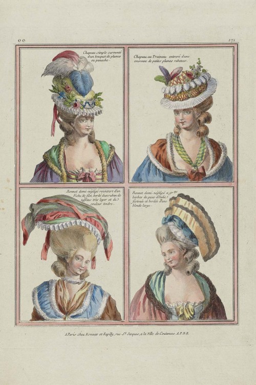 French fashion plates, 1780