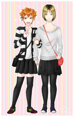 arakitayasutorno:  some kenhinas in the outfits my friend and i wore when we went to the movies on saturday ( ͡° ͜ʖ ͡°)  
