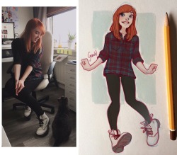 cyarindraws:  Outfit + Bamboo!  www.instagram.com/cyarine