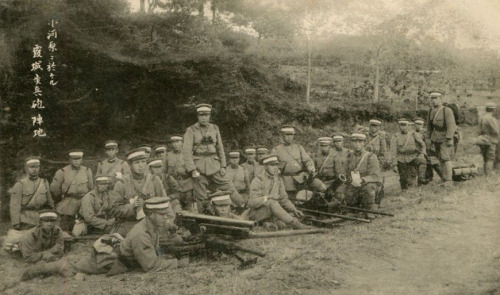 The Japanese 2nd Division on field exercises, 1920s.