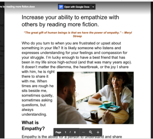 dailypsychologyfacts:We’re working on a new article about empathy and reading. Hope you guys are as 