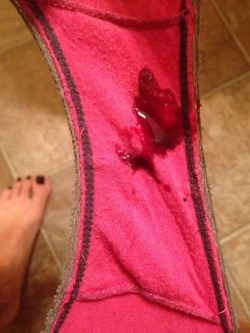 princesspantyplay:  Lots of request for a pic of period panties.