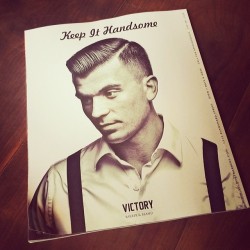 victorybarberbrand:  Niche magazine has never looked so handsome. #keepithandsome #victory #barbershop