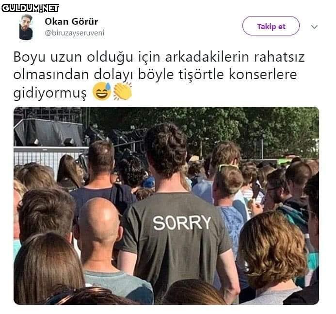 Boyu uzun olduğu için...