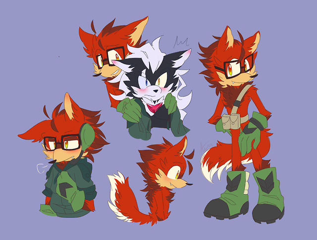 Safe place for Movie Sonic and in general on Tumblr: Here's Gadget the  (Maned) Wolf!! This pairs with the au infinite i made a couple days ago, in  which gadget is much