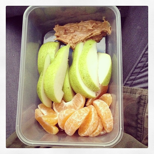 #Breakfast before my X-ray ✌and yes I did peel all the white stuff off the mandarins