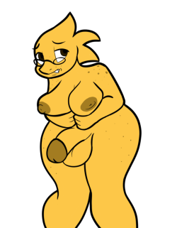 somescrub: cosmicsader-nsfw:  I drew a futa alphys… I blame @somescrub.  But I love it, alphys a cutie.  O:  ;9