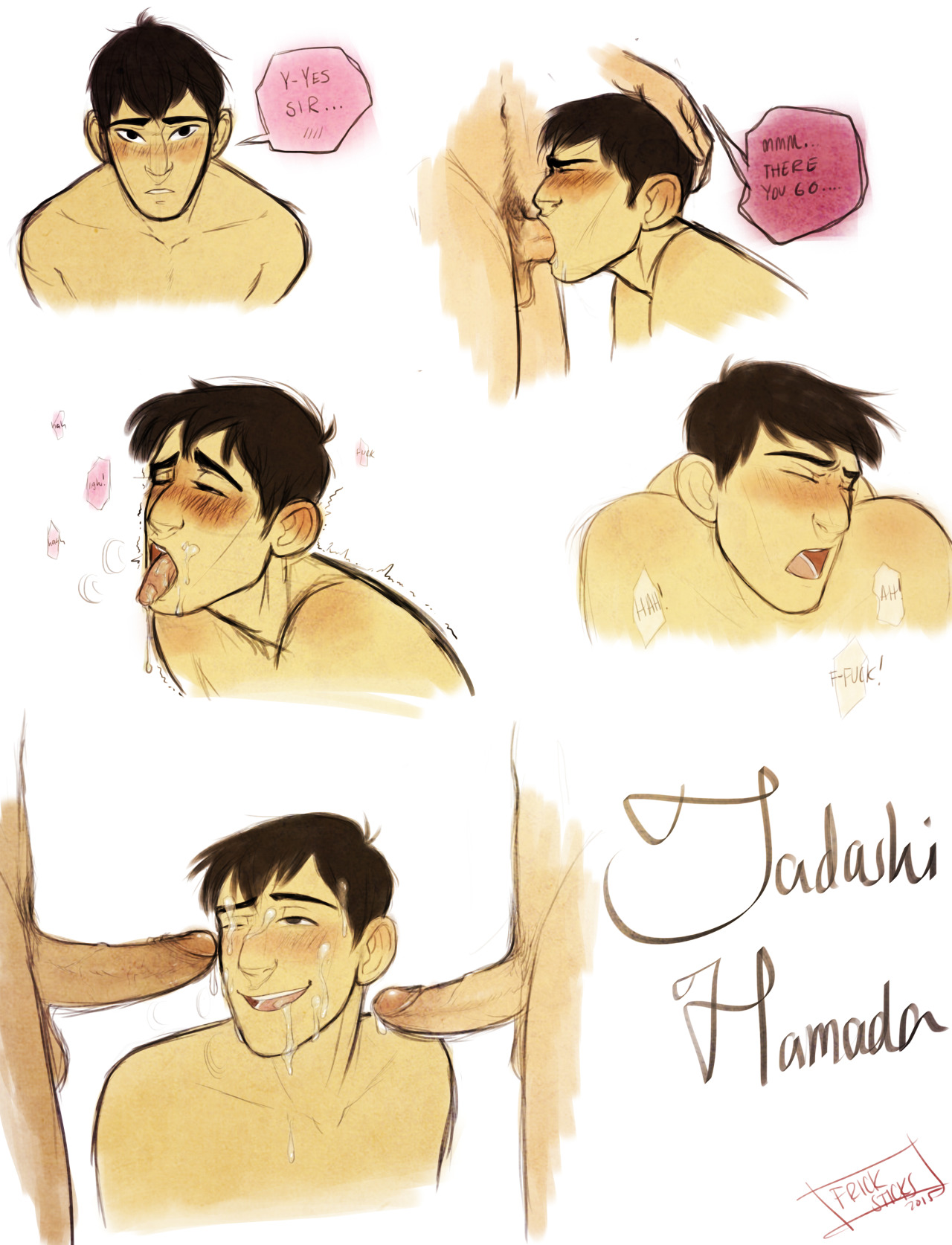 frick-sticks-and-gay-chicks:Bottom!Tadashi Porn Dumpyeah this was just a porn sketch