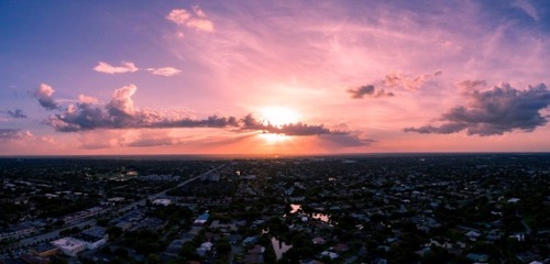 drxgonfly:Coral Springs, Aerial sunset (by Kenneth Carlson)