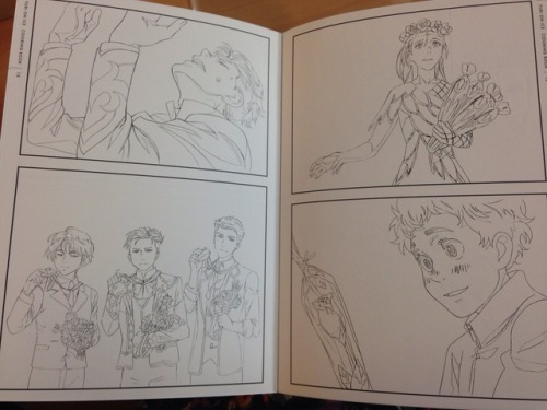 victuri-onice:All the pages from the colouring book that comes free with the Yuri!!! on Ice DVD 6!