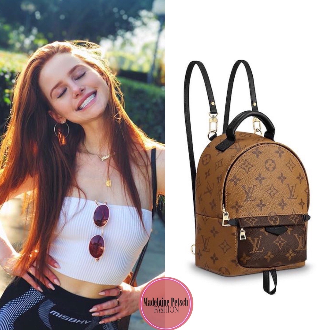 instagram outfit louis vuitton palm springs backpack mini