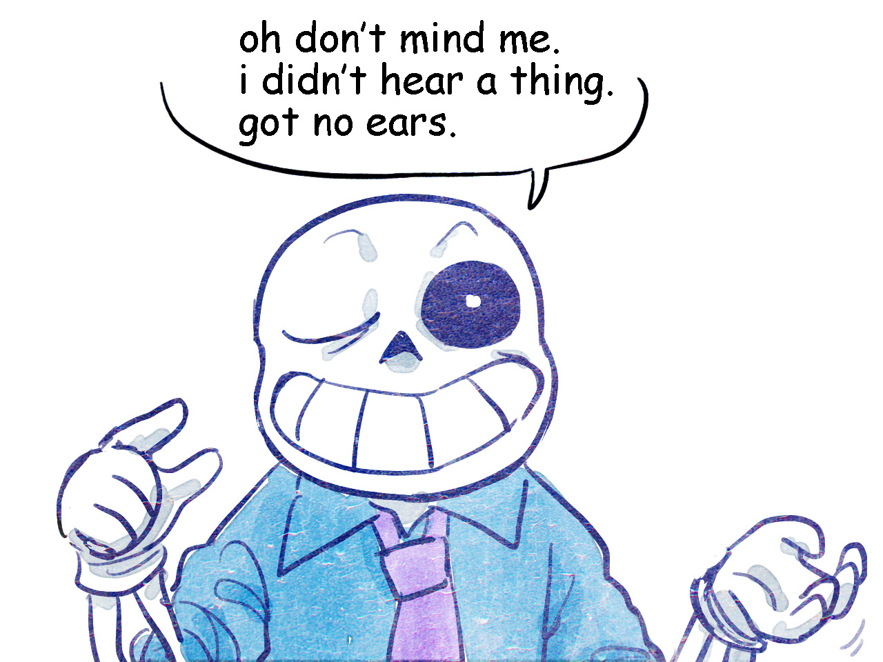 polyglotplatypus: sans gets a human job  this comic was commissioned &amp; written