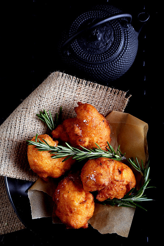 erinwyso:  Sweet Potato and Rosemary Beignets! Recipe/method at Olives for Dinner.