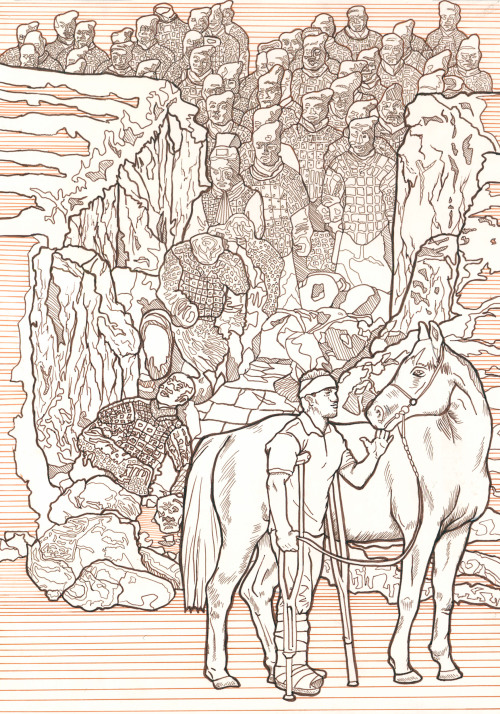 The Lost Horsea drawing to a short story called ‘The lost horse’, i read it from the aut