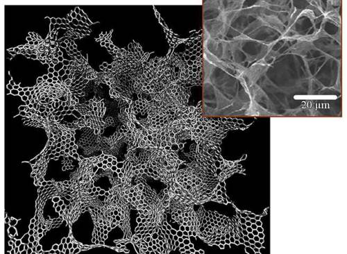  Porous, 3-D forms of graphene developed at MIT can be 10 times as strong as steel but much lighterA