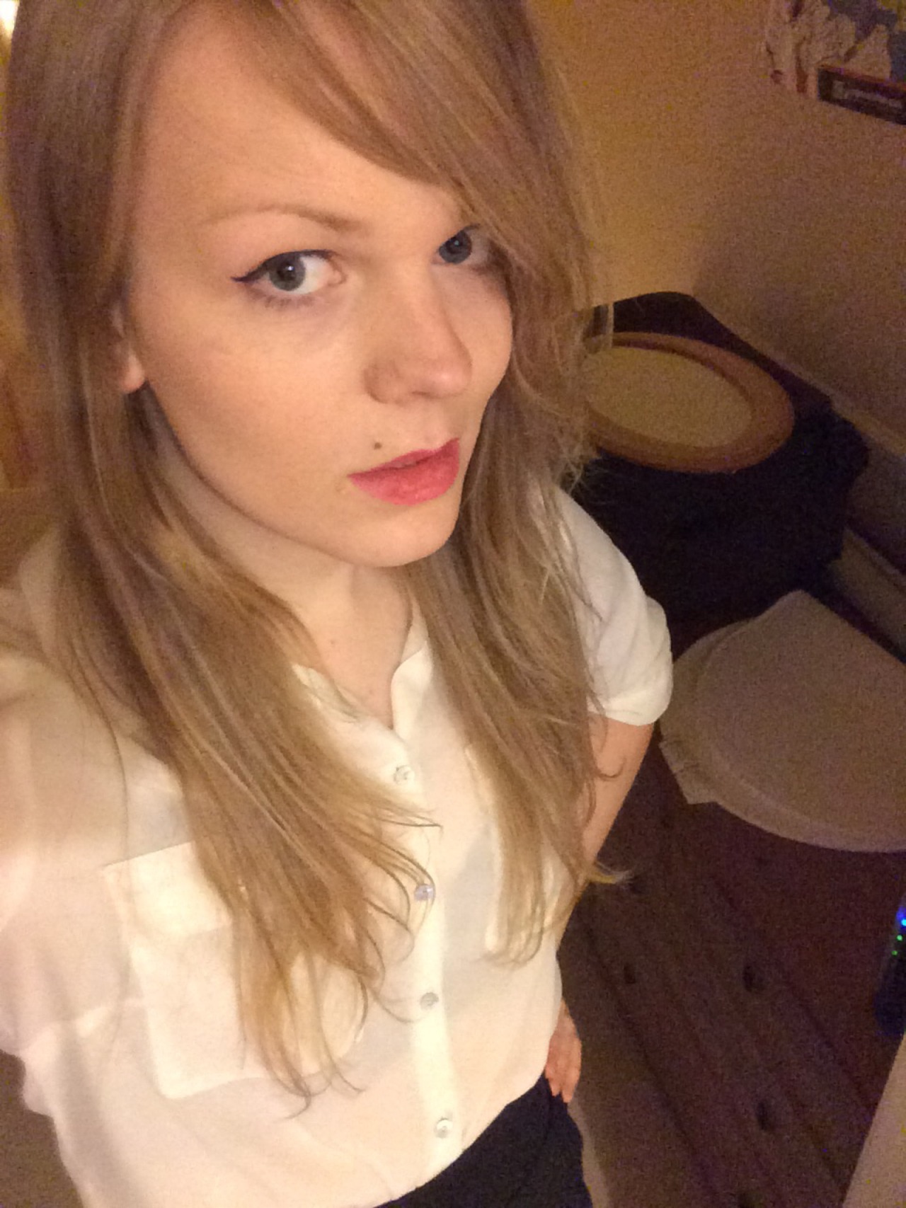 ceebuggle:  Today’s relatively fantastic look &gt;.&lt; (excuse the fact