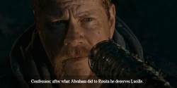 Twdamc-Confessions:  “Confession: After What Abraham Did To Rosita He Deserves