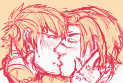 toniic:  Koujaku just wants to give Noiz the kisses but this brat thinks it’s a competition