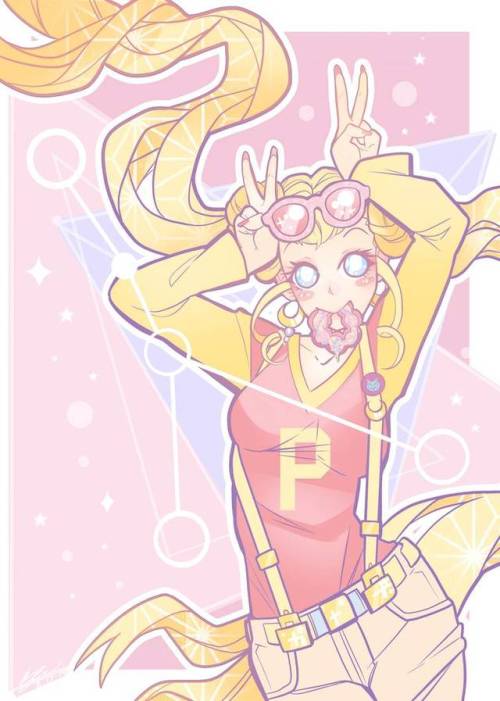 audgreenart:Usagi by AudGreen A cute little Usagi!  Drew her in one of her many outfits in the 