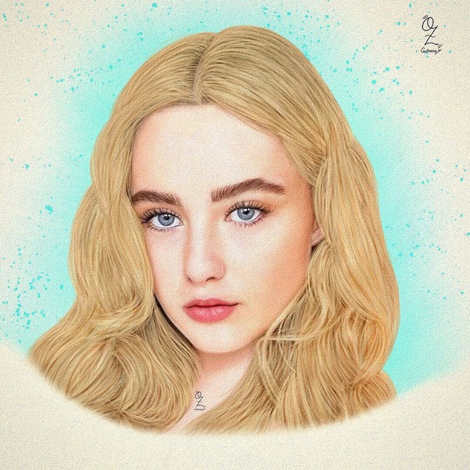 Kathryn Newton Portrait drawing Oz Galeano Instagram:  Buy your custom Portrait:...