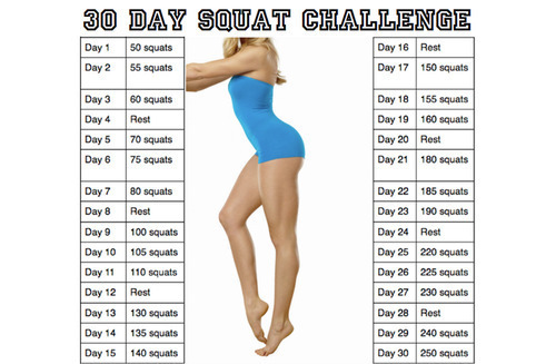 30 day squat challenge before and after pictures instagram