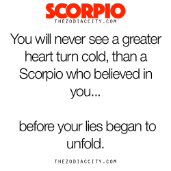 zodiaccity:  Zodiac Scorpio Facts - You will