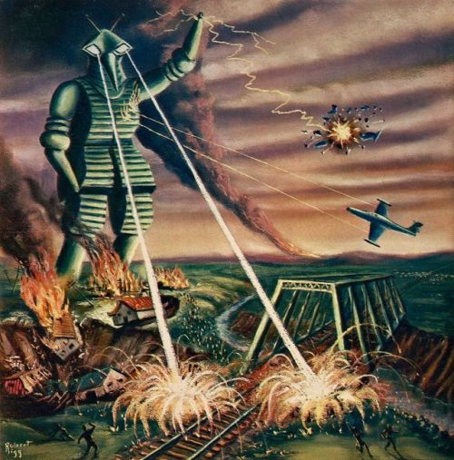 talesfromweirdland:1959 British art photos of the Japanese sci-fi movie, The Mysterians (1957).