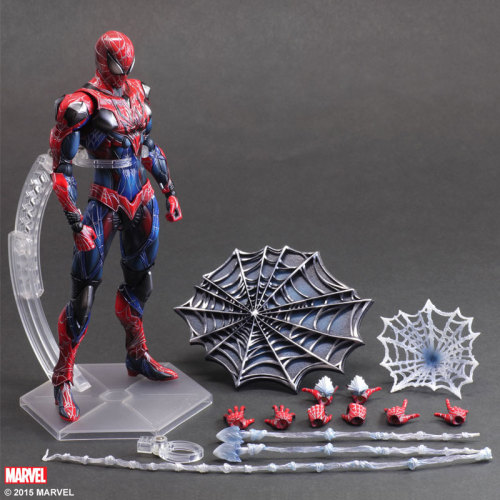 fyeahalbumofstuffilike: Variant Play Arts Kai - Marvel Universe Spider-Man What I think, looking at 