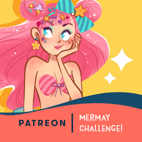 Hello my friends!I’m having a Mermay challenge all week on my patreon! I’ll give a few prompts to ch