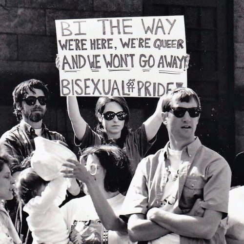 “BI THE WAY: WE’RE HERE, WE’RE QUEER AND WE WON’T GO AWAY – BISEXUAL PRIDE!”, Pride Parade, Boston, 