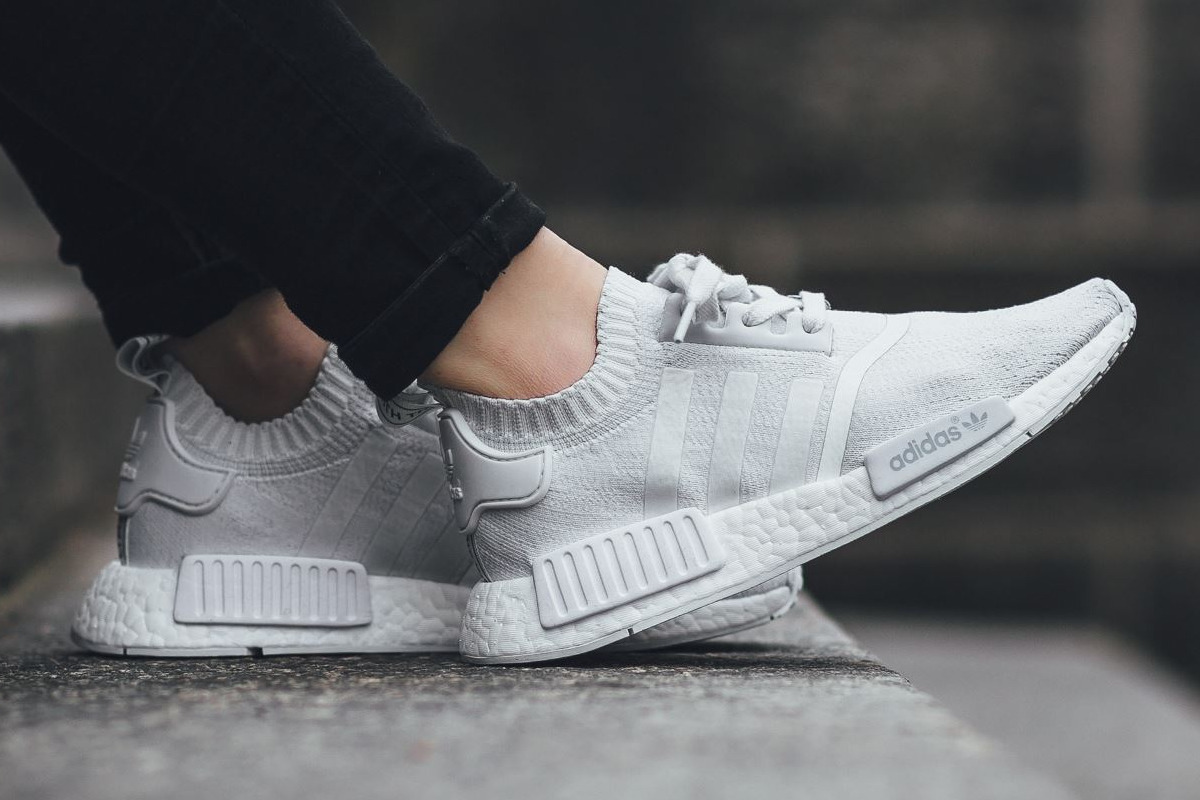adidas nmd primeknit vintage white
