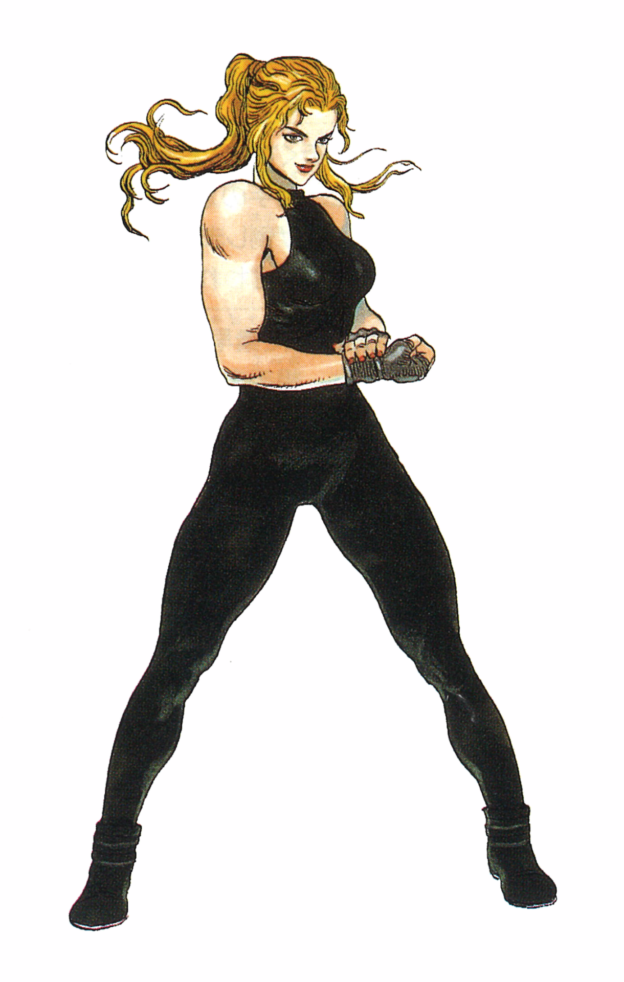thevideogameartarchive:  The final update for the original Virtua Fighter - Sarah