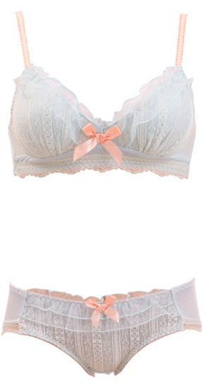 frillylacylove:  ♡ risa magli tulle lace wireless bra and panty ♡