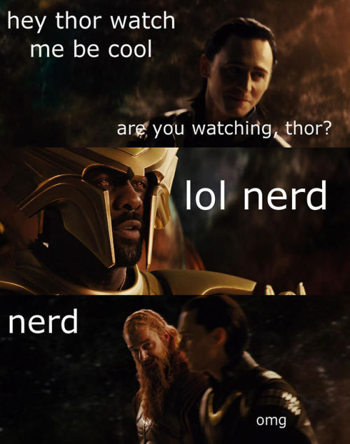 limegreenandloki: thewintersoldiersbutt: Avengers in a nutshell: Thor  **douchebag senses tingl