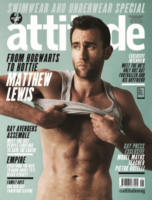 lovingmyselfishard:wilwheaton:redscudery:Matthew Lewis for Attitude Magazine [2015]Because I gotta b