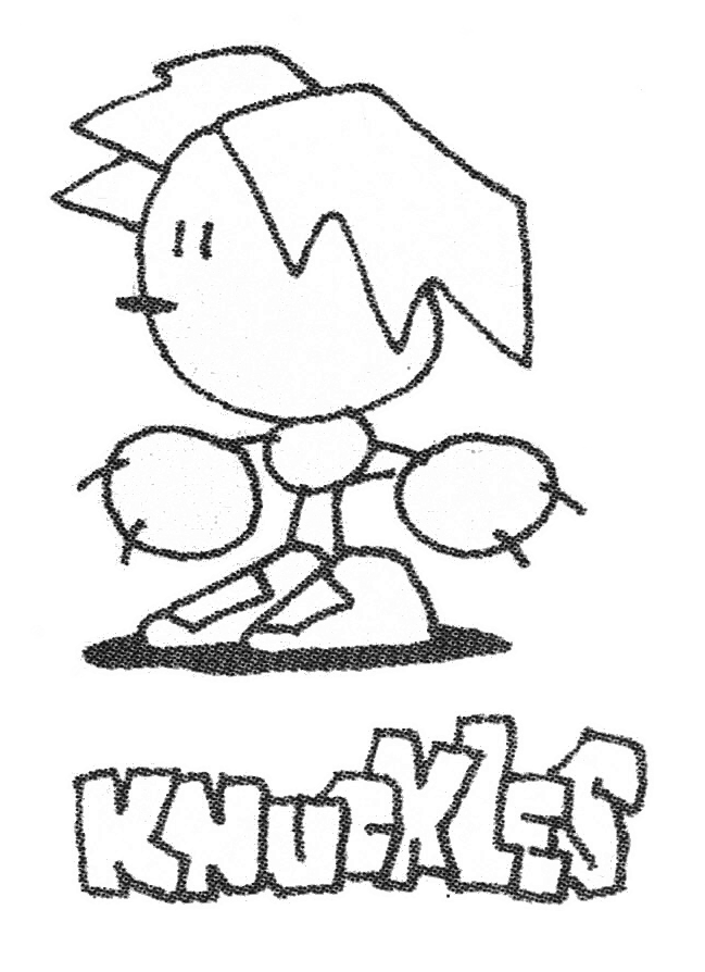 sonichedgeblog:    The sketchy renditions of Sonic, Tails and Knuckles from the Sonic
