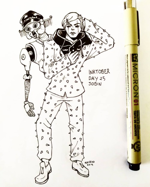 Inktober Day 25 - Jobin I&rsquo;m the speeeeed king! #inktoberday25 #inktober2019 #jobinhigashikata 