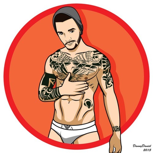 I Trace This Pic For @babboz_ Indeed So Difficult To Trace The Tattoo. But I Challenge Myself To Continue.