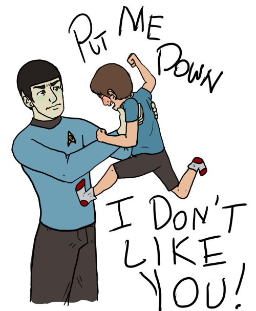 poetry-draws: There’s plenty of de-aged!Jim and de-aged!Spock but where is my cranky Southern 