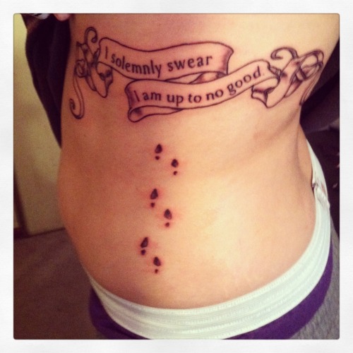 fuckyeahtattoos - “I solemnly swear I’m up to no good” I...