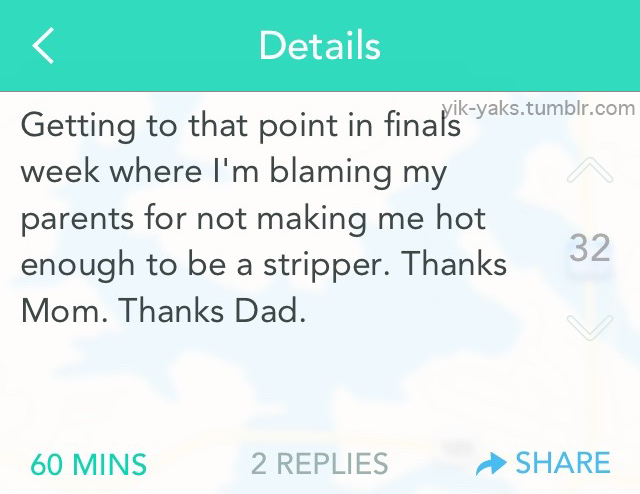 yik-yaks:  Follow Yik-Yaks for more.