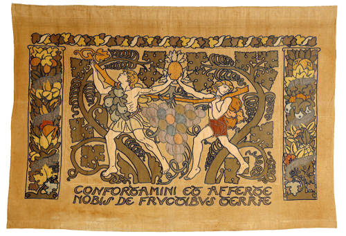 The Spies, panel // designed by Godfrey Blount. Embroidered by Haslemere Peasant Industries, about 1